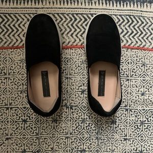 black platform sneakers